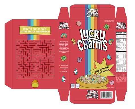 luckycharms cereal box redesign
