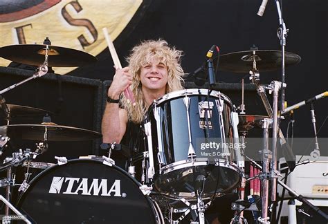 Drummer Steven Adler Of The Rock Group Guns N Roses During Photo