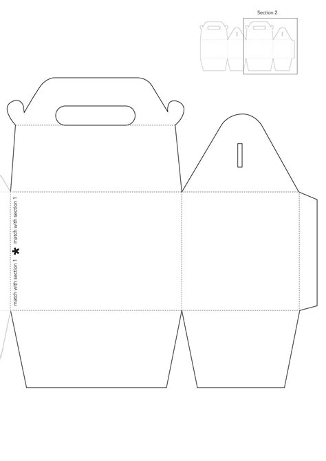 box papercraft gift box template    issue  papercraft
