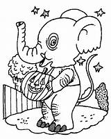 Halloween Coloring Pages Elephant Printable Kids Sheets Color Princess Preschool Costume Amazing Miracle Timeless Back Characters Procoloring sketch template