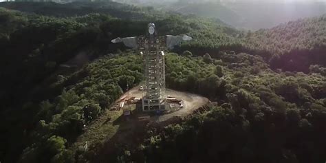 drone   christ  protector  southern brazil