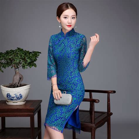 New Arrival Traditional Chinese Women Dress Elegant Ladies Sexy Lace