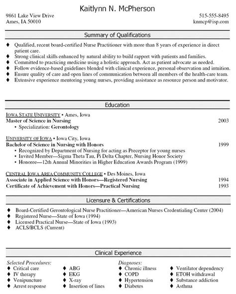 nurse practitioner resume sample professional resume examples nurse