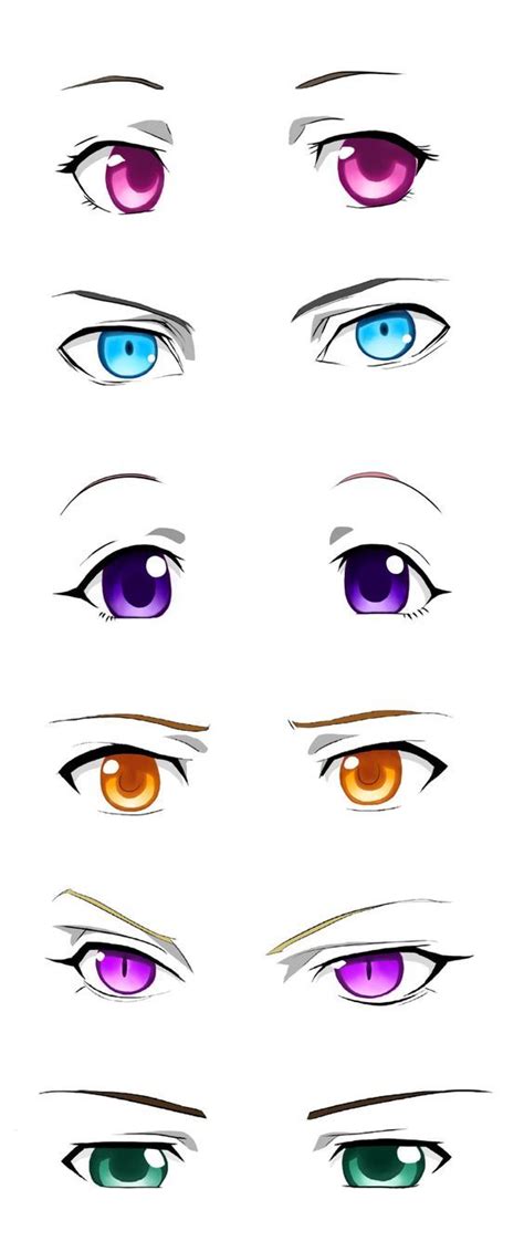 [pronto para imprimir] desenhos de olhos de anime