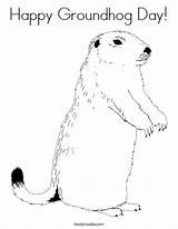 Groundhog Coloring Happy Pages Printable Built California Usa sketch template
