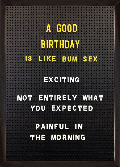 Birthday Bum Sex Card Scribbler