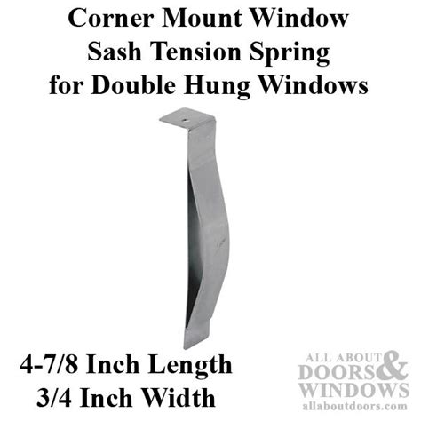 steel corner mount window sash tension spring double hung windows sash windows single hung