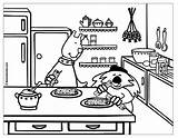 Coloring Kitchen Pancakes Pages Tuesday Cooking Pancake Cook Printable Jobs Drawing Coloringpages sketch template