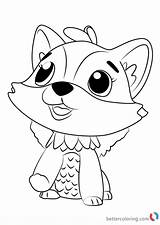Hatchimals Coloring Pages Polar Fox Kids Printable Draw Print Animal Colouring Cartoon Sheets Bestcoloringpagesforkids Drawing Color Books Bettercoloring sketch template