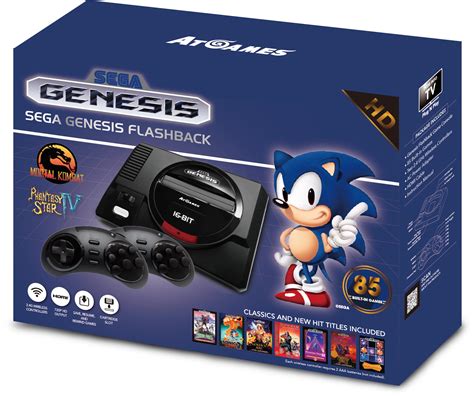 sega genesis flashback game console mini hd p hdmi  built  games   ebay