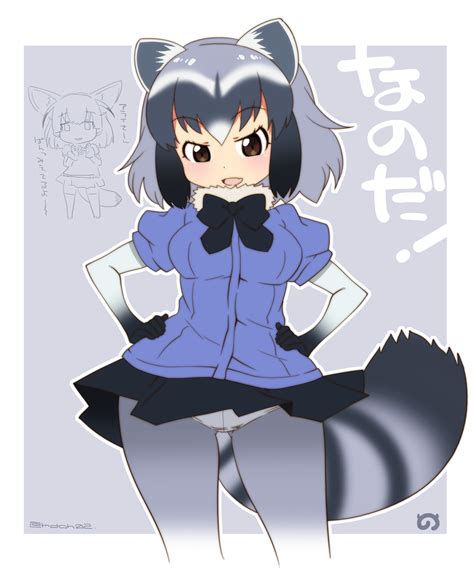 common raccoon and fennec kemono friends drawn by mudou