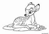 Faon Bambi Coloriage Doit Survivre Seul Apprendre Animation Colorier Pages Coloriages Imprimé sketch template