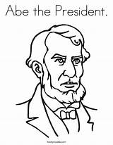Lincoln Coloring Pages Abraham President Abe Presidents Printable Drawing Kindergarten Madison James Worksheet Color Print Getcolorings Washington George Noodle Clipart sketch template