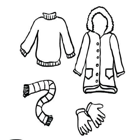 winter clothes coloring pages  getcoloringscom  printable