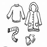 Winter Clothes Coloring Pages Drawing Cloth Clothing Preschool Getcolorings Colo Clipartmag Paintingvalley sketch template