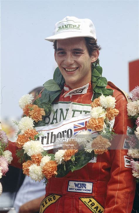 Brazilian Formula Three Motor Racing Driver Ayrton Senna Of West
