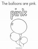 Pink Coloring Balloons Built California Usa sketch template