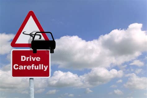 drive carefully stock photo image