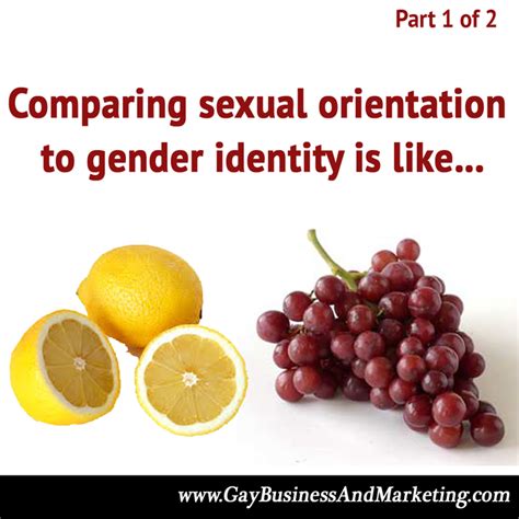 Comparing Sexual Orientation To Gender Identity Is Like Part 1 Of 2