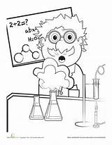 Coloring Science Scientist Mad Lab Pages Clipart Scientific Worksheets Party Woman Worksheet Kids Organizing Explosion Scientists Sheets Chemistry People Activities sketch template