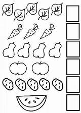 Worksheets Preschool Math Kindergarten Objects Count Numbers Kids Writing Mathematics Activities Printable Worksheet Atividades Numerais Shapes Learning Nursery Kinder sketch template