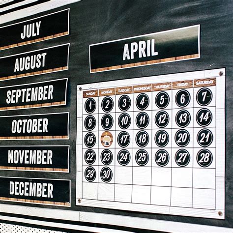 printable calendar numbers  pocket chart calendar printables  printable calendar