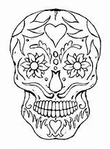 Skull Flaming Drawing Getdrawings sketch template