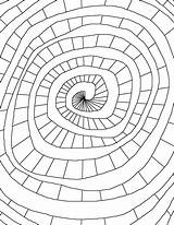 Spiral Coloring Pages Color Printable Adult Shape Book Getcolorings Choose Board sketch template