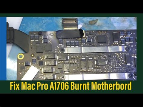 fix macbook pro  wont turn  burnt motherboard shorts  hardware shop youtube