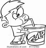 Drinking Clipart Drink Water Coloring Pages Boy Cartoon Fountain Soda Gulp Clip Illustration Royalty Drawing Rf Soft Cocktail Energy Colouring sketch template