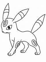 Pokemon Coloring Pages Print Umbreon Printable Kids sketch template