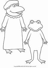 Froggy Englisch Grundschule Englischunterricht Coloringhome Flannel sketch template