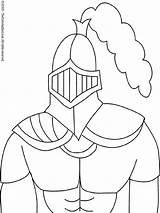 Knight Armor Coloring Medieval Pages Kids Colouring sketch template