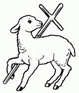 Lamb Jesus Clip Drawings Cross Christian Symbols Drawing Paul God Church Clipart Christmas St Line Outline Symbol Sheep Cliparts Embroidery sketch template