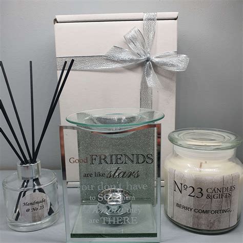 reed diffuser glitter burner large candle gift set  candles gifts