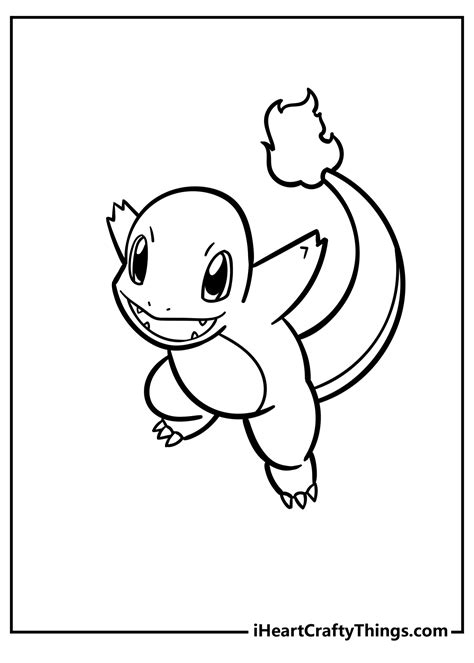 printable charmander coloring pages updated
