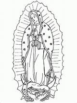 Guadalupe Coloring Virgen Pages Library Clipart Lady sketch template