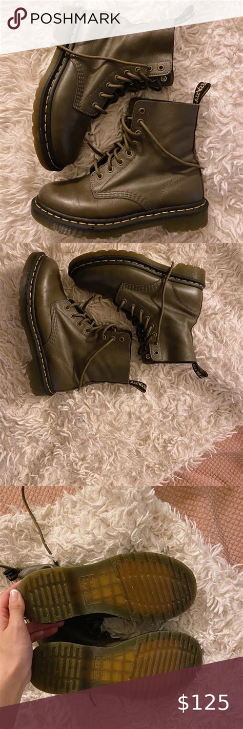 dr martens olive green pascal boots boots martens olive green