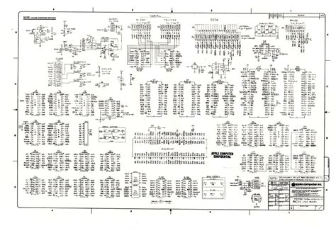 digibarn diagrams original macintosh  logic board schematic daniel kottke feb