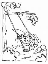 Coloring Gangorra Gnome Swings Designlooter sketch template