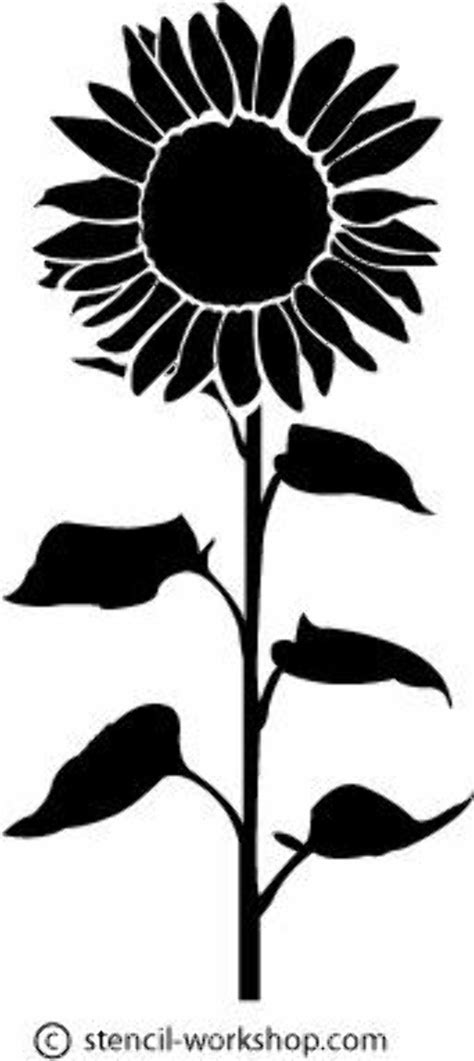 high quality sunflower clip art silhouette transparent png