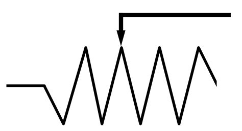 simbol variable resistor clipart