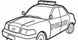 Police Car Coloring Pages Printable Kids sketch template
