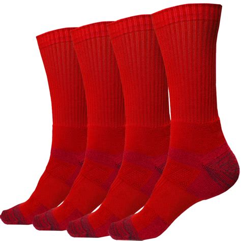 red crew socks  pairs