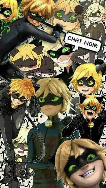 the bottom right though love you adrien chat noir miraculous ladybug and cat noir in