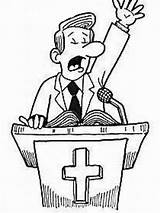 Preacher Church Drawing Cartoon Getdrawings Prank sketch template
