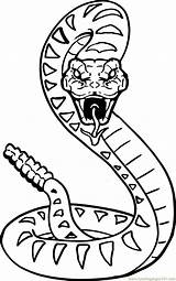Coloring Pages Python Snake Popular Rattlesnake Printable sketch template