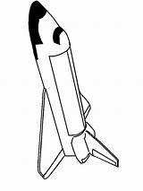 Space Drawing Coloring Rocket Ship Pages Rockets Kids Shuttle Outline Clipart Cartoon Cliparts Clip Template Color Nasa Colouring Library Use sketch template