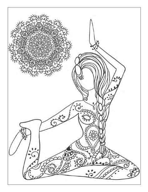 collection   printable yoga coloring pages share