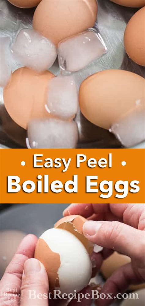 easy peel eggs   easy peel hard boiled eggs  recipe box